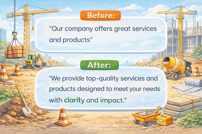 professionally rewrite your website content or blog for clarity and SEO