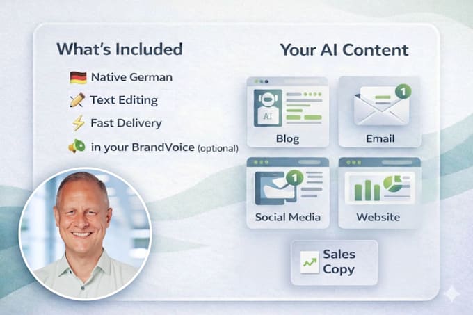 humanize german ai content as a native copywriter