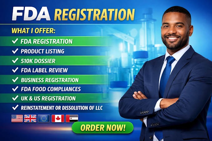 handle fda registration and supplement compliances assistances
