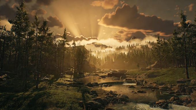create stunning unreal engine environments, landscapes open worlds