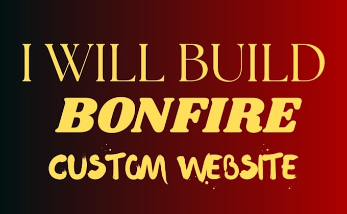 design and set up bonfire merch store
