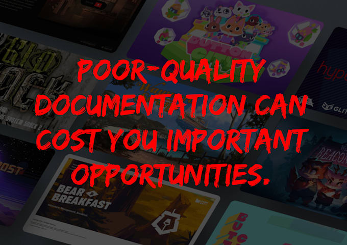 write a clear game design document and one pager