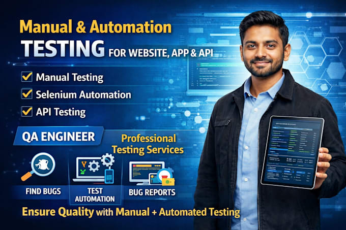 do automation testing, and API testing professional