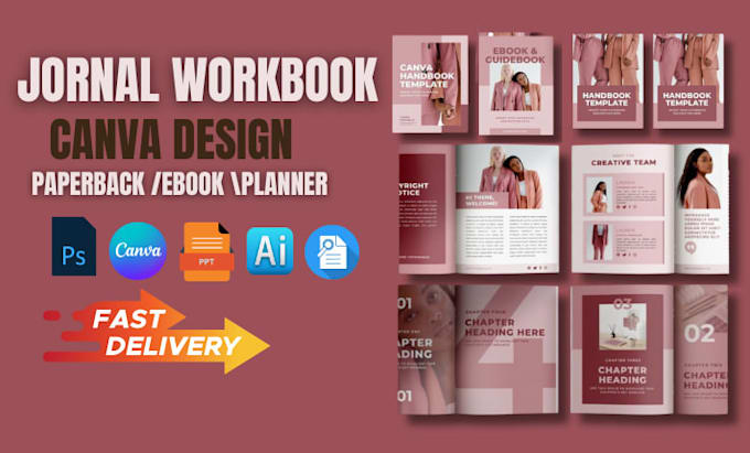 do custom planner journal, worksheet  notebook design