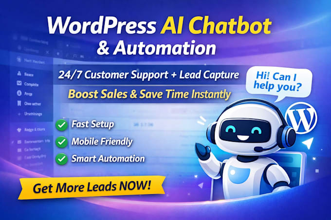 do wordpress ai chatbot automation to your wordpress website