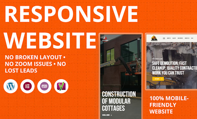 design a lead generating website for contractors