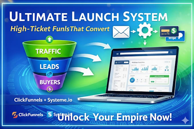 build a high ticket webinar funnel and automated launch system