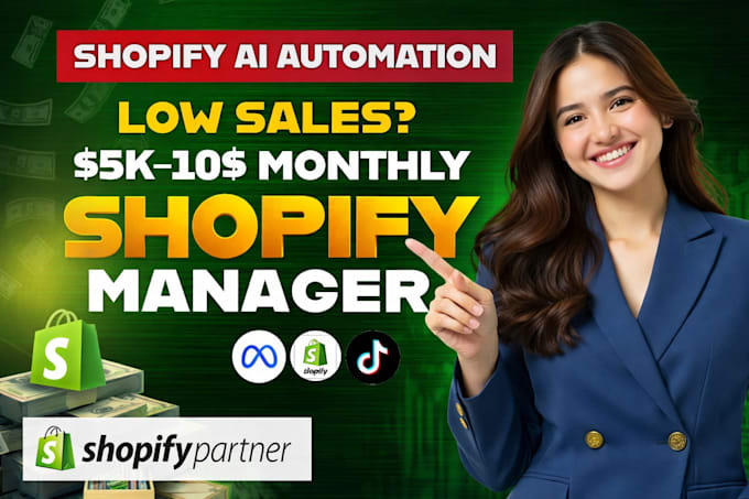 be your shopify virtual assistant for store management and product listing