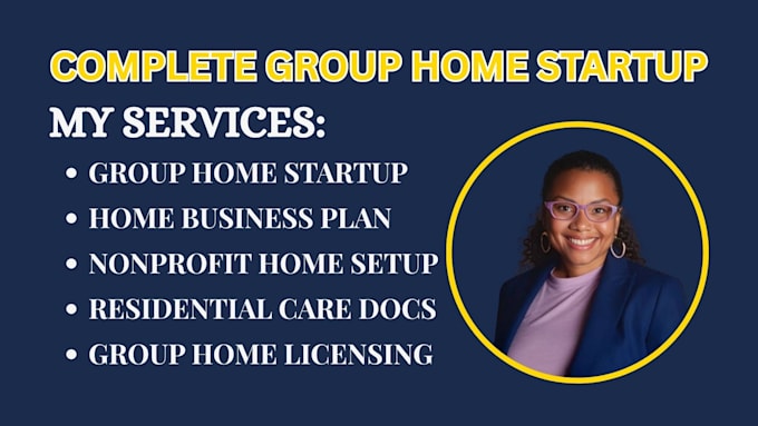 create a complete group home startup package