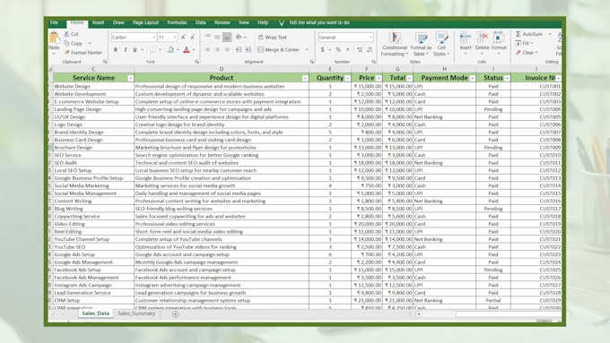 create professional excel trackers and sheets