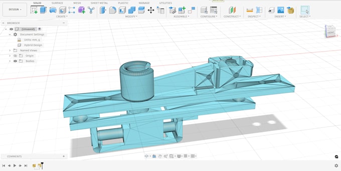 3d cad design, 3d model 2d cad drawing on fusion360 solidworks ...