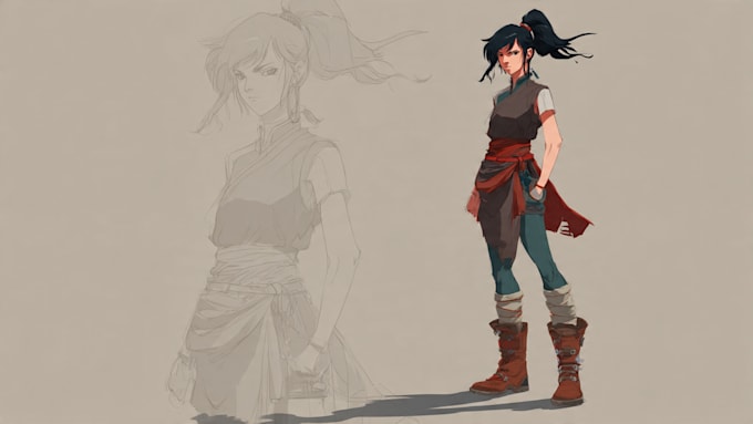 create 2d digital character design
