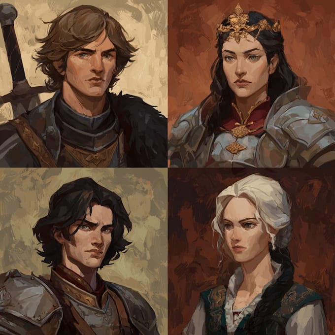 design custom dnd party portraits and group art