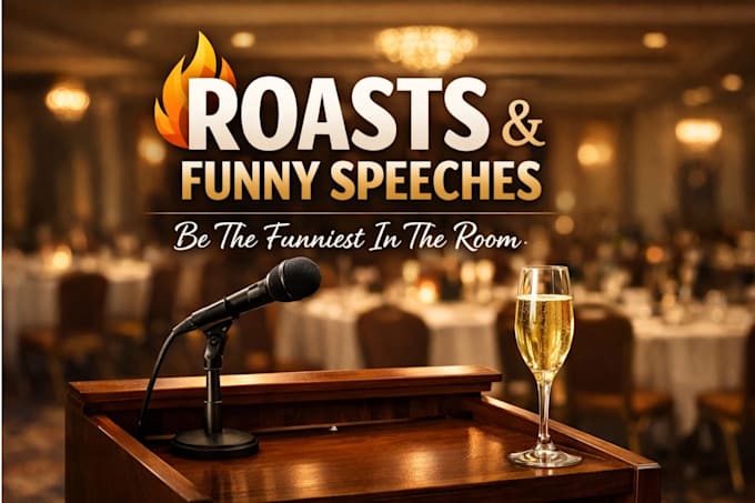 do comedy script writing for roasts funny speeches