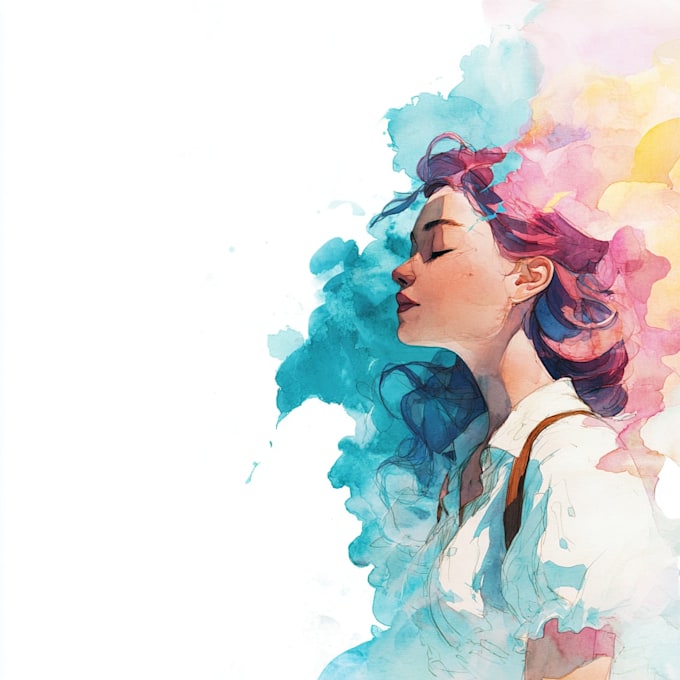 draw watercolour illustration for anything
