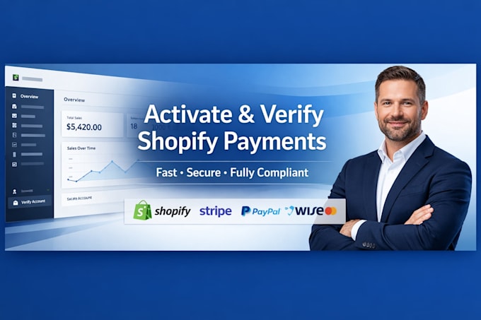 activate and verify shopify payments for your store