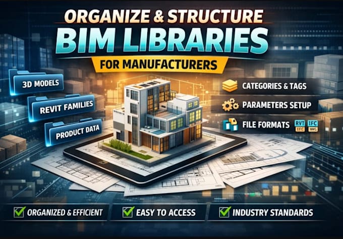 organize and structure bim libraries for manufacturers