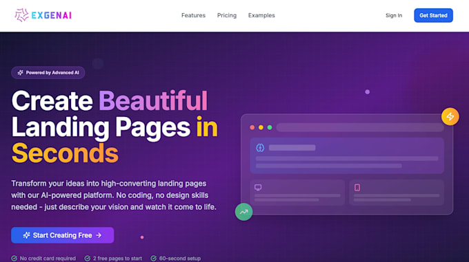 do custom ai website development as a full stack developer