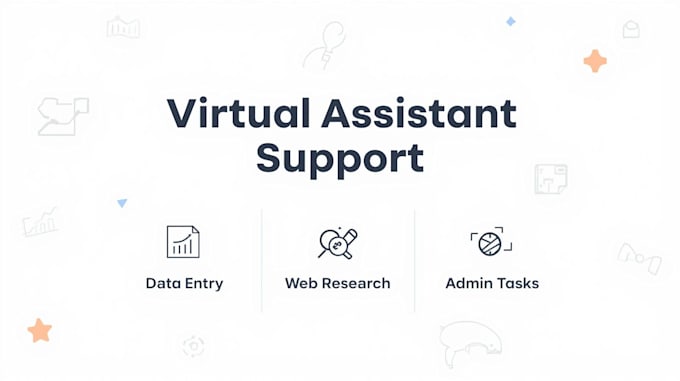 do accurate data entry, web research and admin support