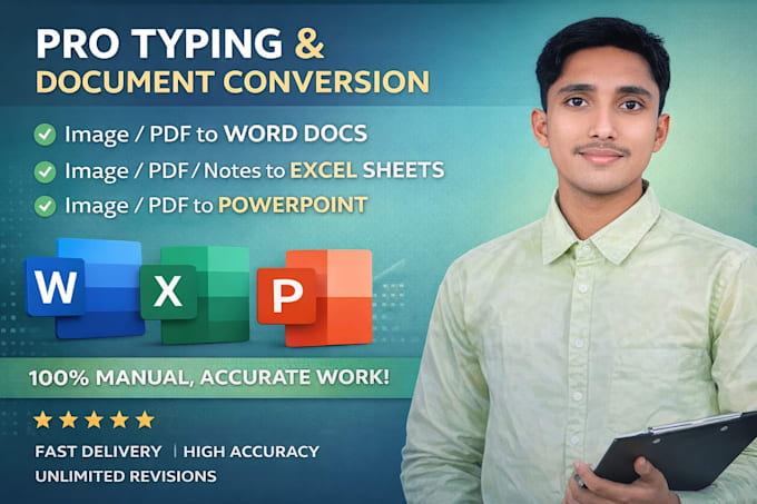do image to excel, image to text, handwritten to word typing
