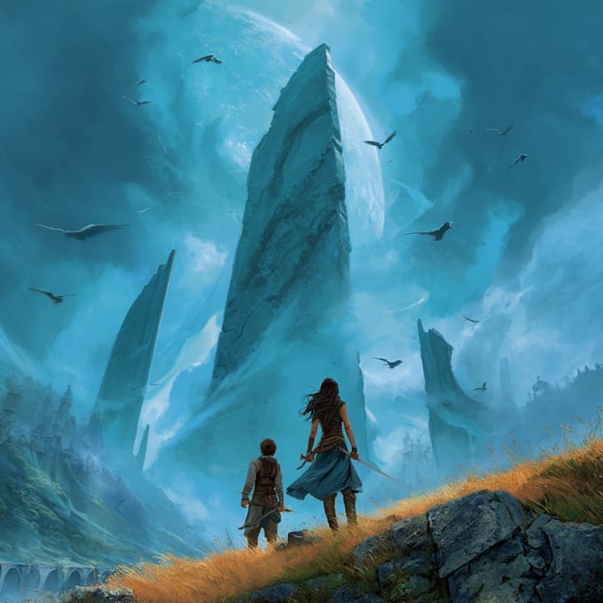 do fantasy book cover design, thriller book cover
