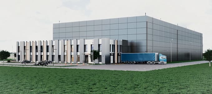 be 3d cgi provider,retail development,warehouse exterior,industrial walkthrough