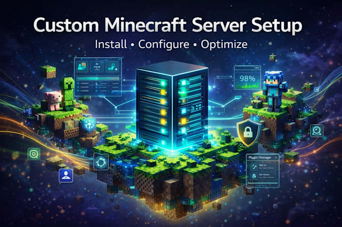 create, set up, and configure a custom minecraft server
