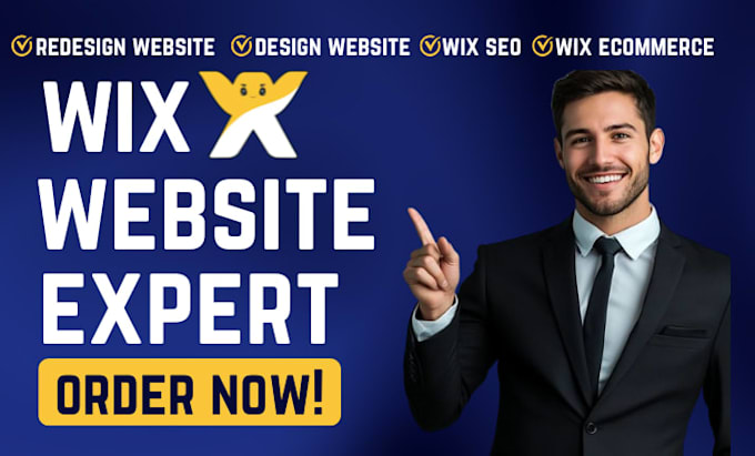 create responsive web develop wix ecommerce or business website redesign wix SEO