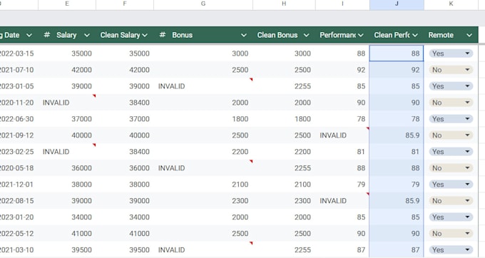 data entry, sorting and basic analysis