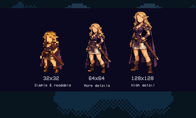 create custom pixel art characters