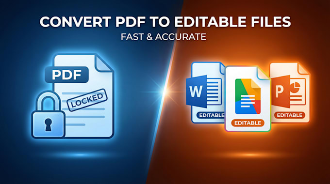 professionally convert PDF to editable word, google doc, powerpoint