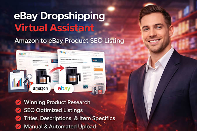 ebay ds virtual assistant amazon to ebay dropshipping store management listing