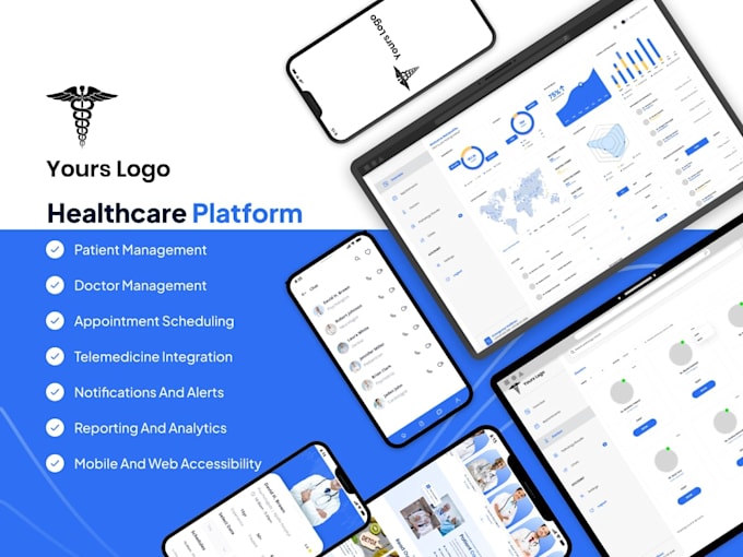 healthcare, clinic, hospital, dentist software appointment, web app software