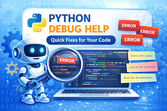 fix errors or bugs in your python code fast