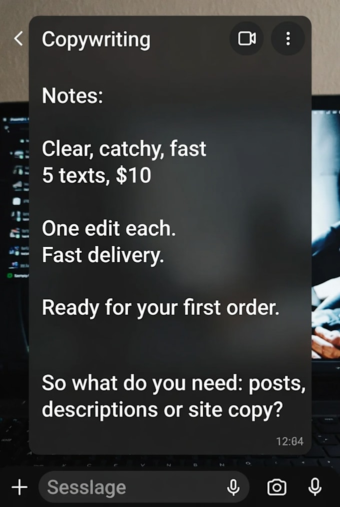 copywriting for everything posts, products, websites