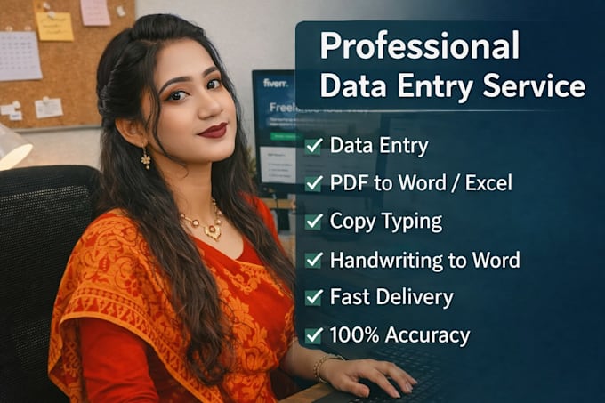 do data entry, excel, copy typing, handwriting,logo design