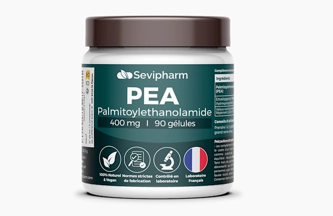 design premium supplement product label and packaging