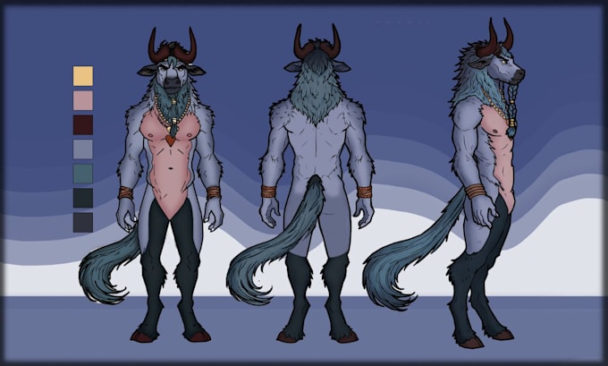 draw furry reference sheet fursona character design furry oc nsfw anthro art