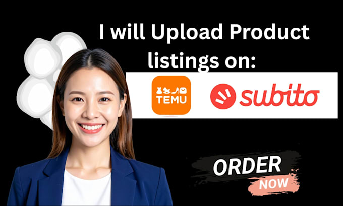 do subito temu product listing upload description lister image design
