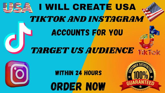 create your instagram account, usa tiktok account, instagram usa account for you