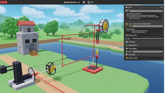 build roblox game system, scripts and mechanics with lua
