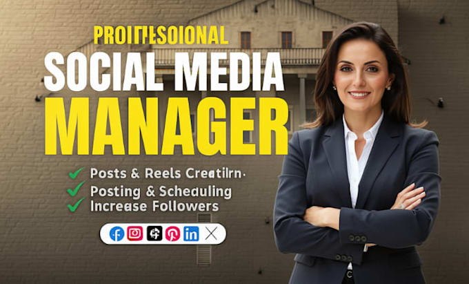be social medial marketing manager and content creator