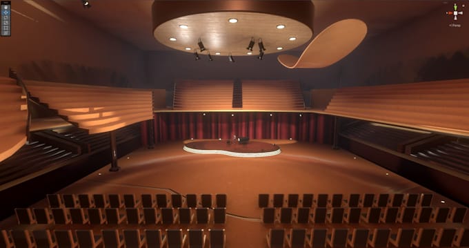 create unity ready 3d scene with lighting for mobile games