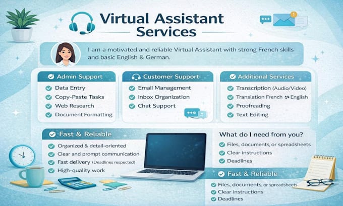 be your professional VA and data entry expert