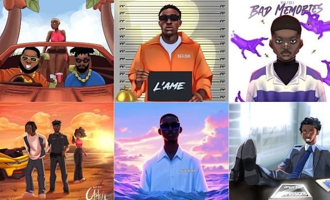 animate mixtape covers, single album cover in motion graphics