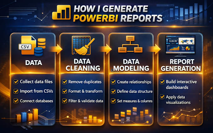 design powerbi reports and dashboards