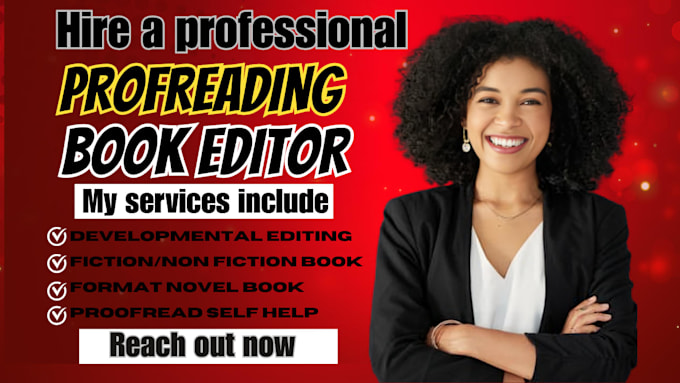 proofread and edit nonfiction self help developmental book editor format novel