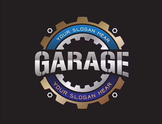 create a professional car and garage logo with modern style