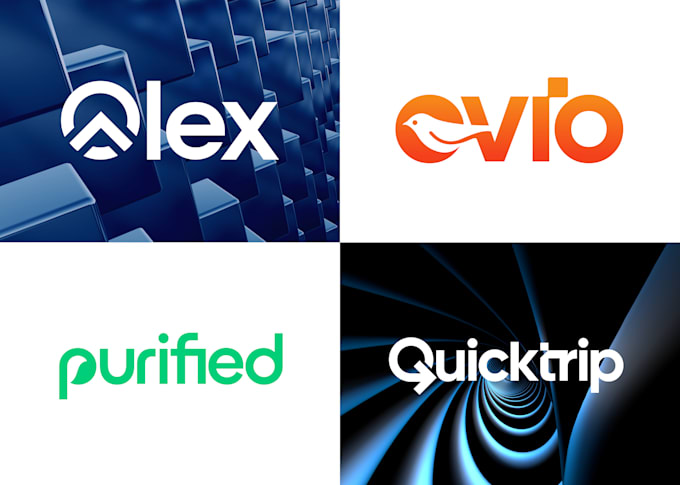 do custom minimalist wordmark, typography, lettermark, text logo design