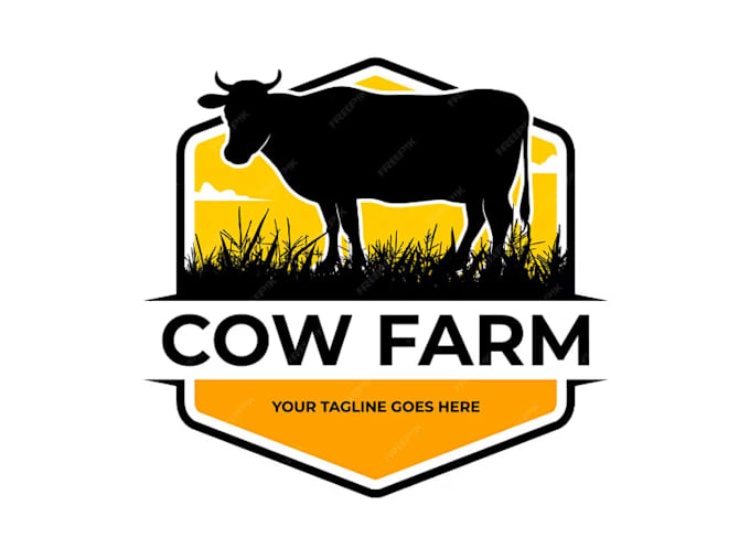 do cool cow head esport mascot logo design
